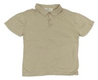 Béžové pletené polo tričko H&M