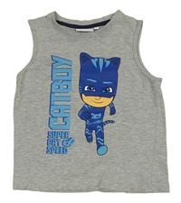 Sivé melírované tielko s Pyžamaskou