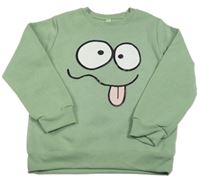 Zelená mikina so smajlíkom