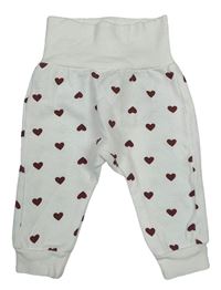Smotanové tepláky so srdiečkami H&M