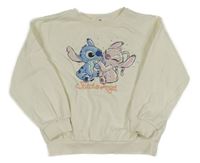 Smotanová mikina so Stitchem a Angel H&M