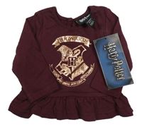 Nové - Vínové tričko s erbem - Harry Potter Primark