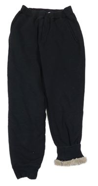 Černé zateplené tepláky Uniqlo
