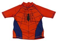 Červeno-modré UV tričko s pavoukem Marvel