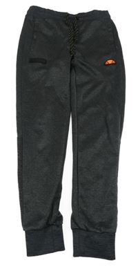 Tmavošedé melírované sportovní tepláky s logem Ellesse