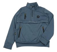 Tmavošedomodrá sportovní mikina 