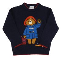 Tmavomodrý sveter s Paddingtonem Nutmeg