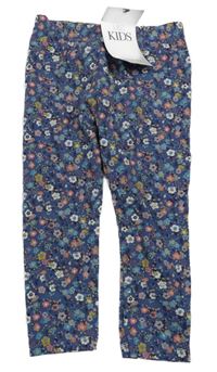 Nové - Modré květované legíny M&S