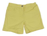 Žlté plátenné kraťasy F&F
