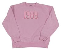 Svetloružová mikina s číslom Matalan