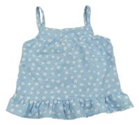 Svetlomodrý kvetovaný ľahký top Primark