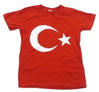 Červené tričko s mesiacom a hvězdou - Turecko