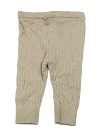 Béžové rebrované úpletové tepláky Zara