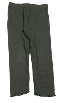 Sivé rebrované legíny Tu