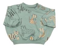 Svetlozelená mikina s kočičkami George