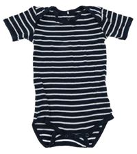 Tmavomodro-bílé pruhované body Name it