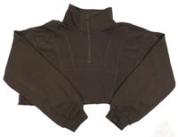 Hnedá crop mikina New Look