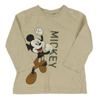 Béžové triko s Mickeym Disney