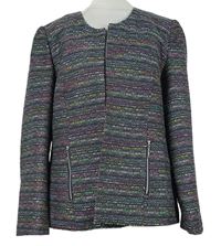 Dámský tmavomodro-barevný melírovaný kabátek Atelier 