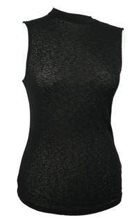 Dámsky čierny průsvitný top New Look