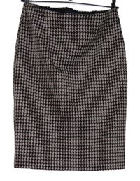 Dámska červeno-čierna vzorovaná púzdrová sukňa M&S