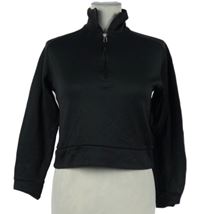 Dámska čierna športová crop mikina H&M