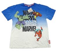 Modro-biele tričko s Avengers Marvel