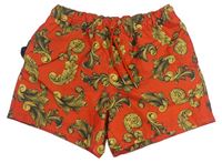 Červené vzorované plážové kraťasy vel.176