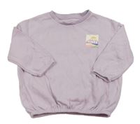 Lila oversize mikina s potlačou George