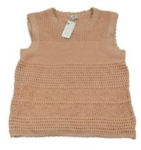 -Nové Ružová trblietavá pletená vesta River Island