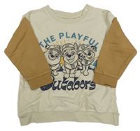 Béžovo-hnedá mikina s Paw PAtrol Nickelodeon