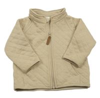 Béžová prešívaná prepínaci mikina H&M