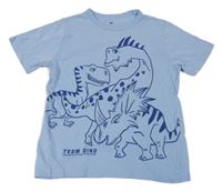 Světlemodré tričko s dinosaury H&M