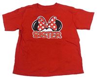 Červené tričko s Minnie Disney 