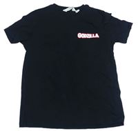 Černé tričko s nápisem - Godzilla H&M