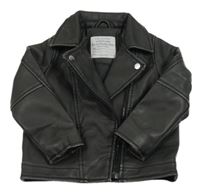 Černá koženková bunda Primark