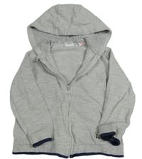 Sivá prepínaci mikina s kapucňou Zara