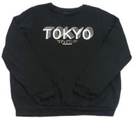 Čierna mikina s nápisem zn.Primark