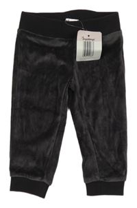 Nové - Antracitové sametové tepláky Impidimpi