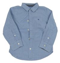 Svetlomodrá melírovaná košeľa s výšivkou H&M