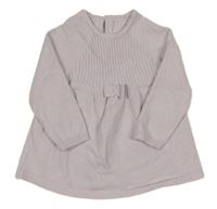 Světlelila pletené šaty Nutmeg