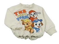 Smotanová mikina s pejsky Shein