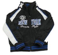 Čierno-biela športová prepínaci mikina s nápismi