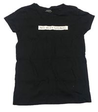 Čierne tričko s nápisom Reserved