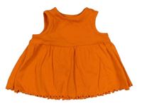 Oranžová rebrovaná šatová tunika zn. Next