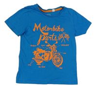 Modré tričko s motorkou C&A