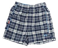 Tmavomodro-biele kockované športové kraťasy zn. Slazenger