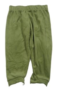 Khaki zamatové nohavice Lupilu