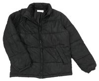 Čierna šušťáková prešívaná zimná bunda H&M