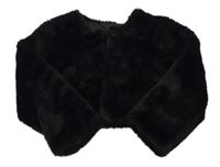 Čierne kožušinové podšité bolerko Dunnes